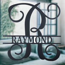 Load image into Gallery viewer, VINE Family Monogram - Steel Sign, Multiple Sizes and Colors Available