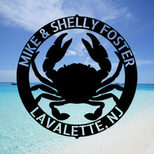 Load image into Gallery viewer, CRAB RING Monogram - Steel Sign, Multiple Sizes and Colors Available