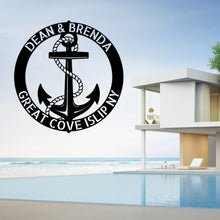 Load image into Gallery viewer, ELABORATE ANCHOR RING - Steel Sign, Multiple Sizes and Colors Available