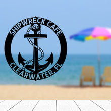 Load image into Gallery viewer, ELABORATE ANCHOR RING - Steel Sign, Multiple Sizes and Colors Available