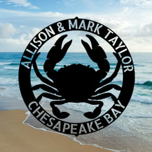 Load image into Gallery viewer, CRAB RING Monogram - Steel Sign, Multiple Sizes and Colors Available