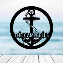 Load image into Gallery viewer, ELABORATE ANCHOR - Steel Sign, Multiple Sizes and Colors Available