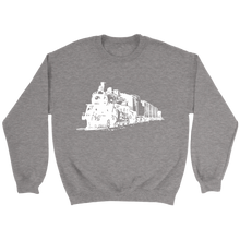 Load image into Gallery viewer, Locomotive Perspective Unisex Sweat Shirt Multi Color Extended Sizes Shipping Included