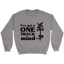 Load image into Gallery viewer, One Track Mind Unisex Sweat Shirt Multi Color Extended Sizes Shipping Included