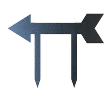 Load image into Gallery viewer, Address Arrow Directional Yard Stake, Laser Cut Steel in Multi Sizes & Colors