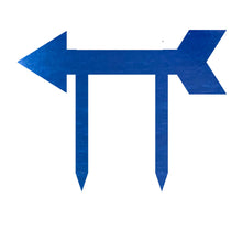 Load image into Gallery viewer, Address Arrow Directional Yard Stake, Laser Cut Steel in Multi Sizes & Colors