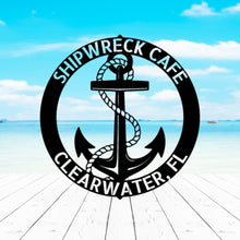 Load image into Gallery viewer, ELABORATE ANCHOR RING - Steel Sign, Multiple Sizes and Colors Available