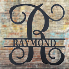 Load image into Gallery viewer, VINE Family Monogram - Steel Sign, Multiple Sizes and Colors Available