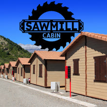 Load image into Gallery viewer, SAW BLADE Monogram - Steel Sign, Multiple Sizes and Colors Available