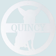 Load image into Gallery viewer, Critter Collection CHIHUAHUA Name Monogram, Laser Cut Steel, Multi Sizes & Colors