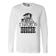 Load image into Gallery viewer, One Track Mind - Unisex Long Sleeve T-Shirt, Multi Colors, Extended Sizes, Shipping Included