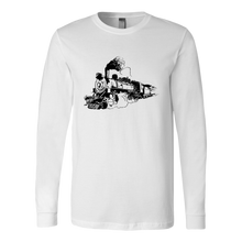 Load image into Gallery viewer, Distressed  Steam Train Unisex Long Sleeve T-Shirt Extended Sizes Available Shipping Included