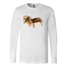 Load image into Gallery viewer, Flower Doxie Long Sleeved T-Shirt, Unisex, Multi Colors, Extended Size, Free Shipping