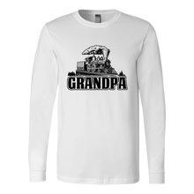 Load image into Gallery viewer, Grandpa Train, Locomotive - Unisex Long Sleeve T-Shirt, Multi Colors, Extended Sizes, Shipping Included