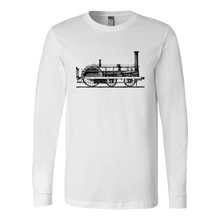 Load image into Gallery viewer, Vintage Locomotive Unisex Long Sleeve T-Shirt Extended Sizes Available Shipping Included