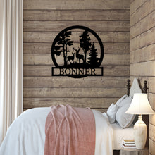 Load image into Gallery viewer, DEER IN THE WOODS - Steel Sign, Multiple Sizes and Colors Available
