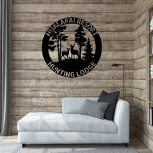 Load image into Gallery viewer, DEER SCENE - Steel Sign, Multiple Sizes and Colors Available