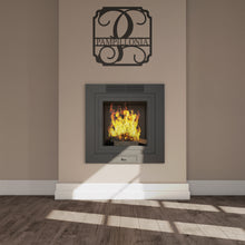 Load image into Gallery viewer, SQUARE CLASSIC Family Name - Steel Sign, Multiple Sizes and Colors Available