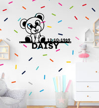 Load image into Gallery viewer, Sweet Smiling Teddy Monogram - Steel Sign, Multi Sizes & Colors, Baby Infant Shower Gift Monogram