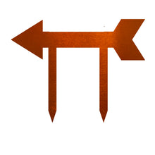 Load image into Gallery viewer, Address Arrow Directional Yard Stake, Laser Cut Steel in Multi Sizes & Colors