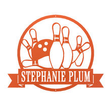 Load image into Gallery viewer, Bowling Name Monogram Sign, Precision Laser Cut, Multi Sizes & Colors