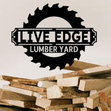 Load image into Gallery viewer, SAW BLADE Monogram - Steel Sign, Multiple Sizes and Colors Available