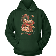 Load image into Gallery viewer, Tattoo Inspired Dragon Unisex Hoodie, Multi Colors, Extended Sizes Available, Shipping Included