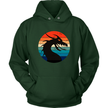 Load image into Gallery viewer, Retro Dragon Profile Unisex Hoodie, Multi Colors, Extended Sizes Available, Free Shipping