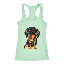 Load image into Gallery viewer, Dachshund Ladies Racerback Tank Multi Colors Free Shipping