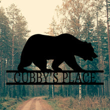 Load image into Gallery viewer, BEAR Monogram - Steel Sign, Multiple Sizes and Colors Available