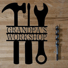 Load image into Gallery viewer, HAMMER, SCREWDRIVER & WRENCH Oh My! - Steel Sign, Multiple Colors and Sizes