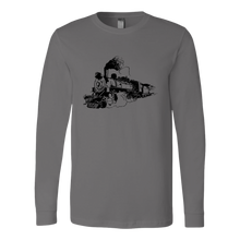 Load image into Gallery viewer, Distressed  Steam Train Unisex Long Sleeve T-Shirt Extended Sizes Available Shipping Included