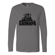 Load image into Gallery viewer, Grandpa Train, Locomotive - Unisex Long Sleeve T-Shirt, Multi Colors, Extended Sizes, Shipping Included