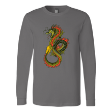 Load image into Gallery viewer, Chinese Art Dragon, Unisex Long Sleeve T-Shirt, Extended Sizes Available, Shipping Included