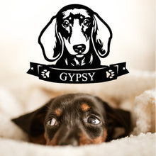 Load image into Gallery viewer, Cutie Dachshund Face You Must Have!  - Steel Sign. Multi colors & sizes available. Short, long hair, wire hair versions!