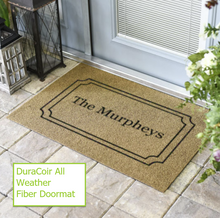 Load image into Gallery viewer, Circle Family Name Personalized Door Mat - Great Gift For New Homeowners -- Multiple Sizes