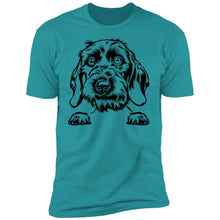 Load image into Gallery viewer, Men's Wirehaired Doxie Premium Short Sleeve T-Shirt, Multi Colors - Shipping Included