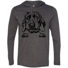 Load image into Gallery viewer, Men's T-Shirt Weight Hoodie with Wirehaired Doxie Graphic - Shipping Included
