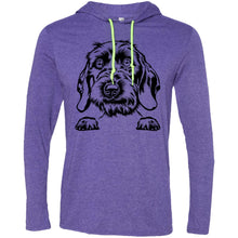 Load image into Gallery viewer, Men's T-Shirt Weight Hoodie with Wirehaired Doxie Graphic - Shipping Included