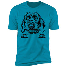 Load image into Gallery viewer, Men's Wirehaired Doxie Premium Short Sleeve T-Shirt, Multi Colors - Shipping Included
