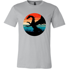 Load image into Gallery viewer, Retro Full Length Dragon, Unisex T-Shirt, Multi Colors, Extended Sizes Available, Free Shipping
