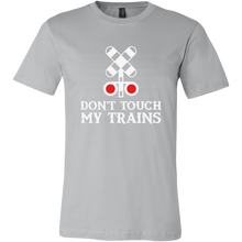 Load image into Gallery viewer, Don't Touch My Trains Mens Unisex T-Shirt, Multiple Colors, Extended Sizes, Shipping Included
