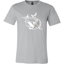 Load image into Gallery viewer, Biting Fish Graphic on Men's Unisex T-Shirt, Multi Colors, Extended Sizes, Shipping Included