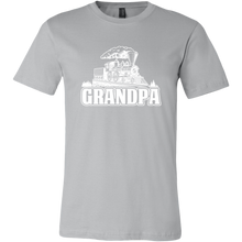 Load image into Gallery viewer, Grandpa Train Lover Mens T-Shirt, Multiple Colors, Extended Sizes, Shipping Included