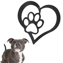 Load image into Gallery viewer, Paw of Love - Steel Sign, Multi Sizes and Colors for Dog Lovers Rescue Foster Pups