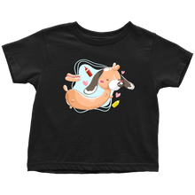 Load image into Gallery viewer, Doxie Hot Dog Cartoon Toddler T-Shirt, Multi Sizes, Multi Colors, Free Shipping