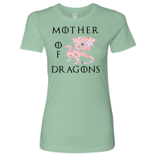 Load image into Gallery viewer, Mother of Dragon Floral Design, Women's Boyfriend Crew Shirt, Multi Colors, Extended  Sizes, Free Shipping