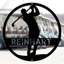 Load image into Gallery viewer, GOLFER Monogram - Laser Cut Steel Sign in Multiple Colors and Sizes