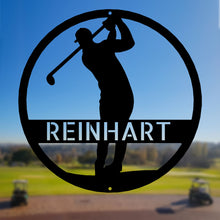 Load image into Gallery viewer, GOLFER Monogram - Laser Cut Steel Sign in Multiple Colors and Sizes
