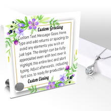 Load image into Gallery viewer, Personalize Your Thoughts & Emotions with Our Luxury Violet Frame Gift Set: Glass Message Card and Stunning Pendant - Shipping Included